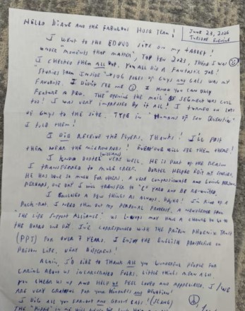 A gratitude letter by Larry,71